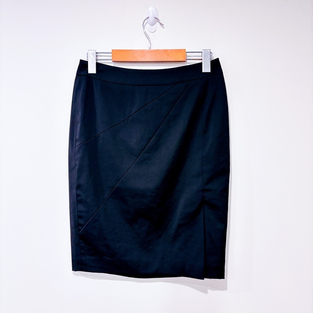 MEXX Black‎ woven high-waist tailored pencil skirt women office wear | Size 2 *